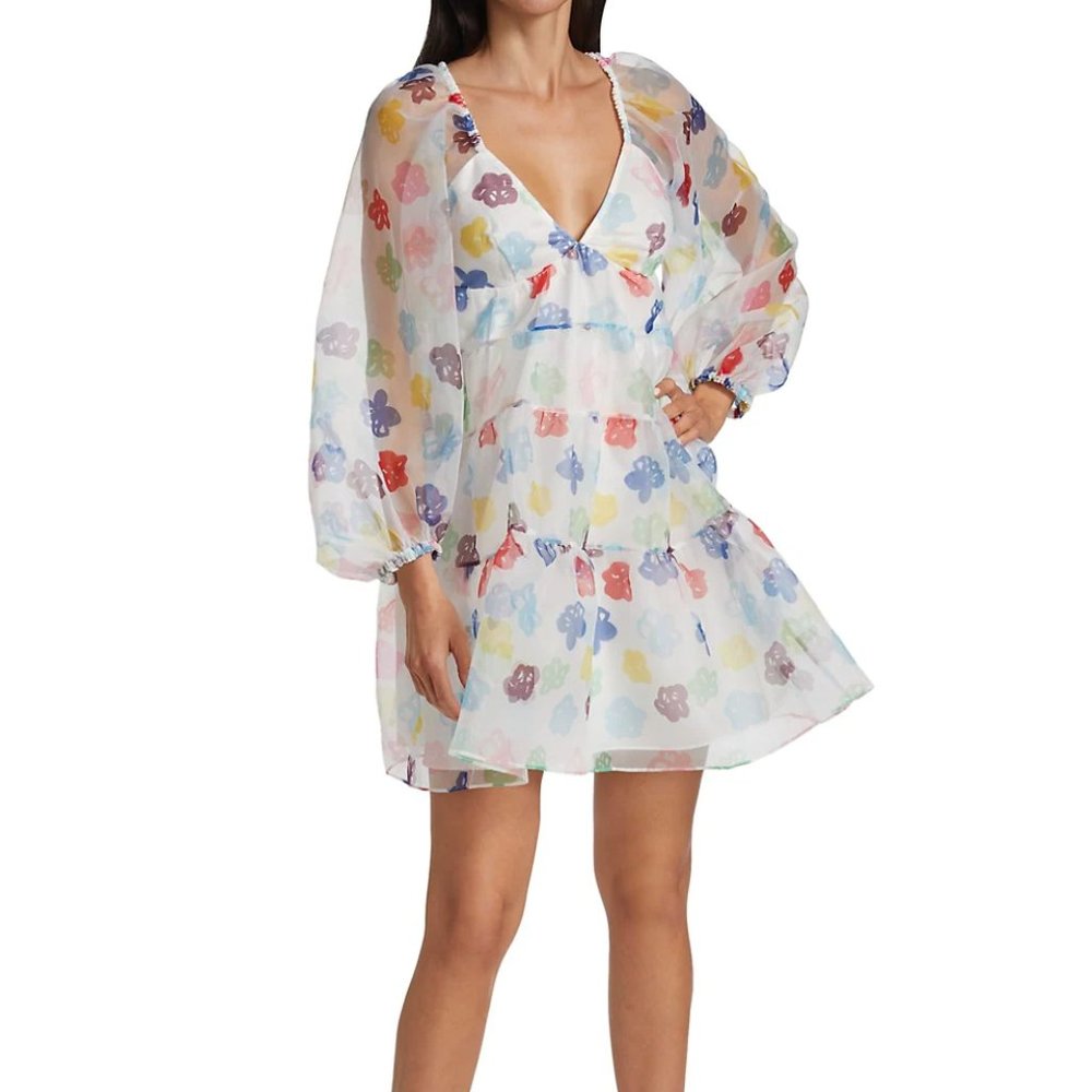 Staud Mini Meadow Babydoll Dress NWOT